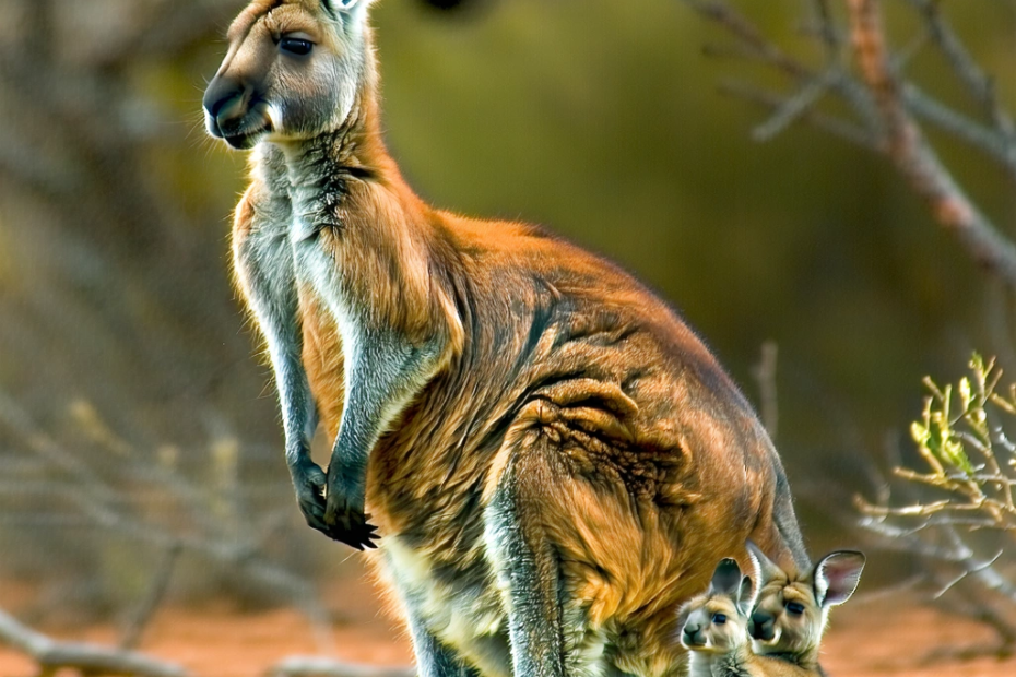 El Asombroso Secreto de las Madres Canguro: Criar Tres Crías a la Vez